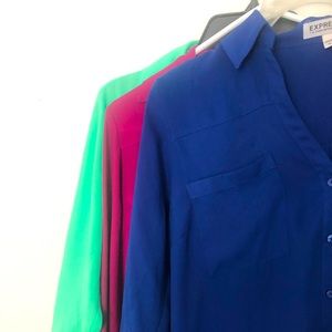 Express Button-up Tops